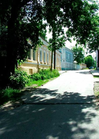 Вид с Малого Кировского съезда на улицу Ленина. 